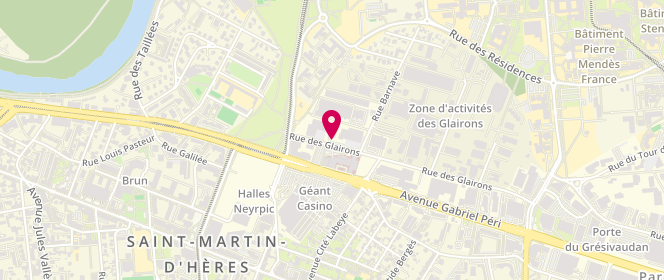Plan de AUNIER Juliette, 3 Rue Eugène Chavant, 38400 Saint-Martin-d'Hères