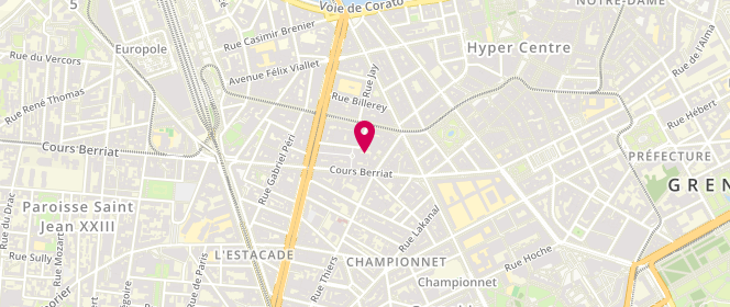 Plan de RAVINET Michel, 14 Rue de l'Ancien Champ de Mars, 38000 Grenoble