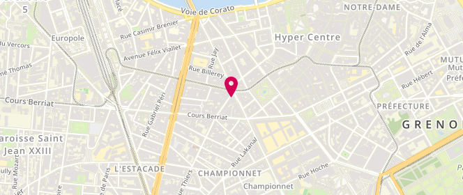 Plan de SAUL Doreen, 1 Rue Thiers, 38000 Grenoble