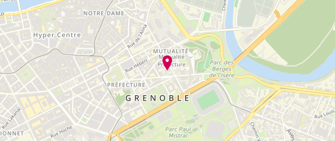 Plan de GENSBURGER François Xavier, 4 Place Bir Hakeim, 38000 Grenoble