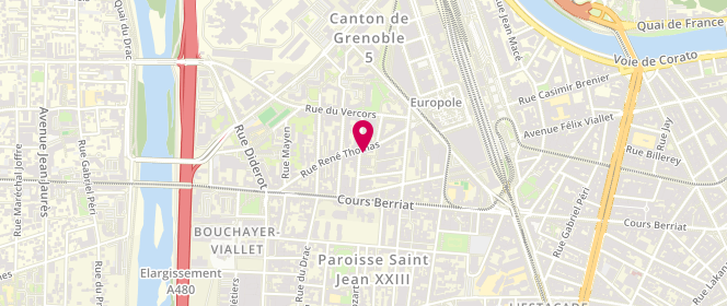 Plan de MARSAL Erwan, 19 Bis Rue René Thomas, 38000 Grenoble