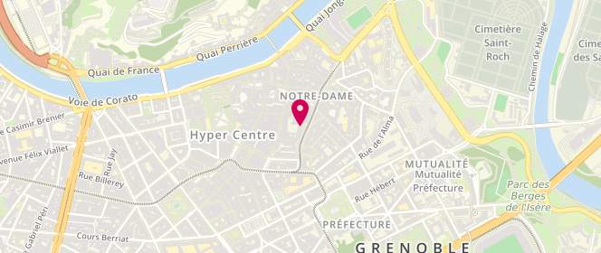 Plan de DEI-NEGRI Myriam, 4 Place Sainte Claire, 38000 Grenoble