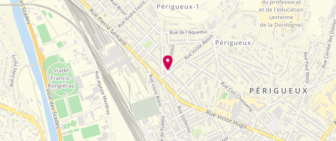 Plan de CHARIERAS Anne, 1 Rue Pasteur, 24000 Périgueux