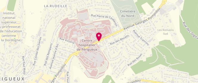 Plan de CHAMPEAU Bertrand, 80 Avenue Georges Pompidou, 24000 Périgueux