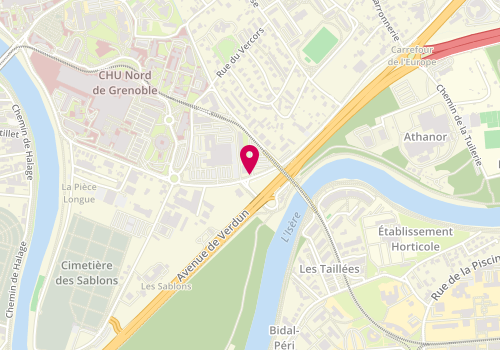 Plan de PERETTO Olivier, 24 Boulevard de la Chantourne, 38700 La Tronche