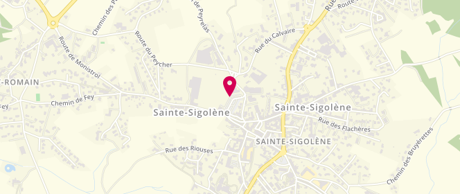 Plan de BORSIER Aurélien, Place des Anciens d'Afn, 43600 Sainte-Sigolène
