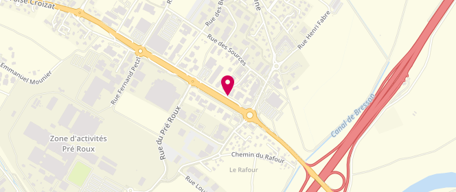 Plan de AMOUROUX-RICHALET Corinne, 869 Avenue Ambroise Croizat, 38920 Crolles