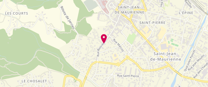 Plan de EVROUX-SOUZY Marie Helene, 245 Rue Bonrieux, 73300 Saint-Jean-de-Maurienne