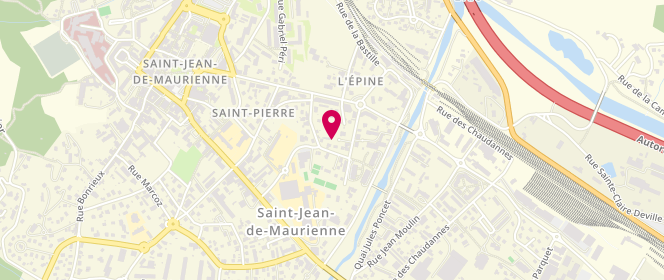 Plan de CHARVIN-DAVID Catherine, 88 Rue Georges Clemenceau, 73300 Saint-Jean-de-Maurienne