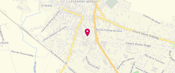 Plan de HENAOUI SIDI MOHAMMED, 64 Rue Aristide Briand, 33340 Lesparre-Médoc