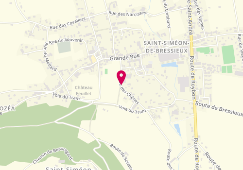 Plan de GAUDISSART-AMBLARD Isabelle, 197 Rue des Chenes, 38870 Saint-Siméon-de-Bressieux