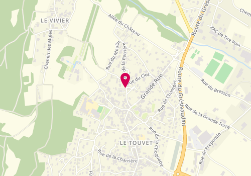 Plan de LAMBLIN Thierry-Marc, 127 Rue de la Perriere, 38660 Le Touvet