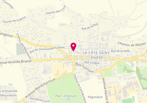 Plan de ILLY-BLANCHARD Sylvie, 8 Rue des Cordiers, 38260 La Côte-Saint-André