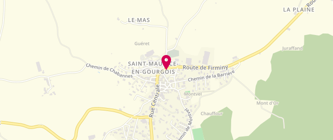 Plan de MARGOT Emilie, 6 Route de Firminy, 42240 Saint-Maurice-en-Gourgois