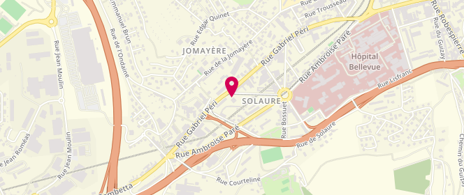 Plan de REYMOND Solange, 9 Rue Auguste Keufer, 42100 Saint-Étienne