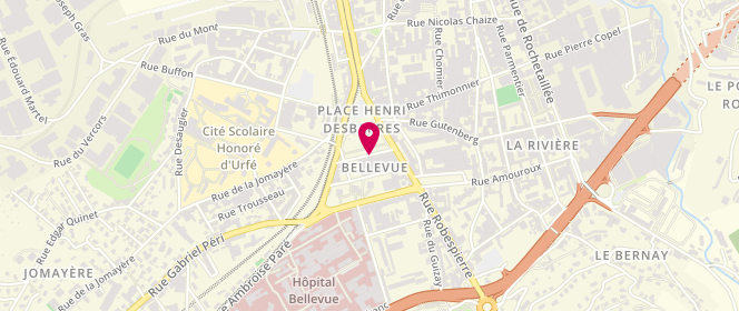Plan de RINALDI Leslie, 3 Rue le Verrier, 42013 Saint-Étienne