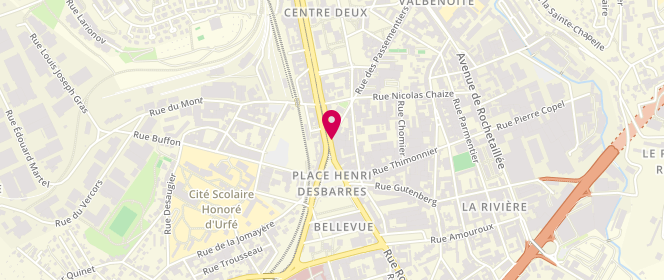 Plan de VARNIER Hélène, 77 Rue des Passementiers, 42100 Saint-Étienne
