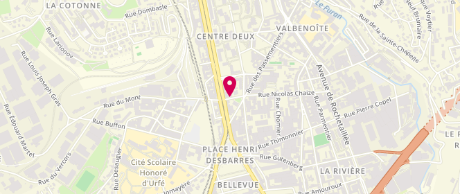 Plan de COUZAN Caroline, 5 Rue Nicolas Chaize, 42100 Saint-Étienne