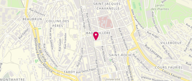Plan de URIBES Nathalie, 3 Place Anatole France, 42000 Saint-Étienne