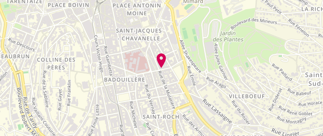 Plan de DALLY Claude, 21 Rue de la Badouillere, 42000 Saint-Étienne