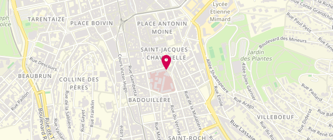 Plan de LAFAIE Ludovic, 40 Rue Pointe Cadet, 42000 Saint-Étienne