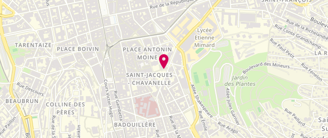 Plan de BLANCHARD Alexis, 15 Place Chavanelle, 42000 Saint-Étienne