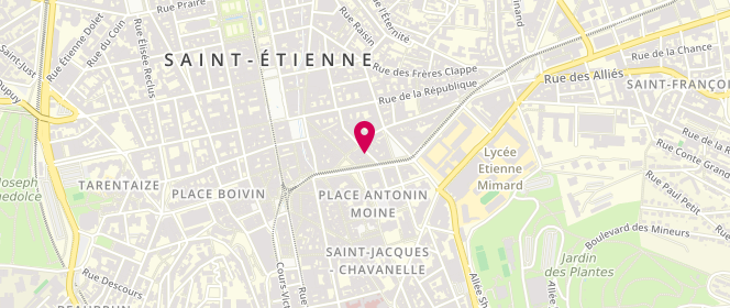 Plan de CHERRY Mohamad, 4 Rue Traversière, 42000 Saint-Étienne
