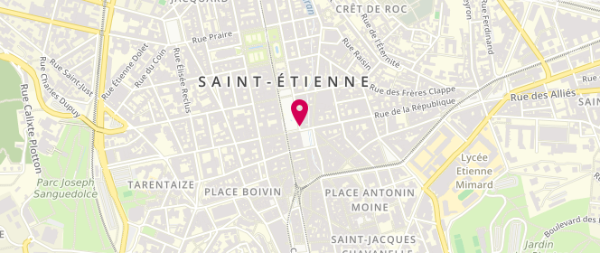 Plan de LAMBERT Philippe, 13 Place de l'Hotel de Ville, 42000 Saint-Étienne