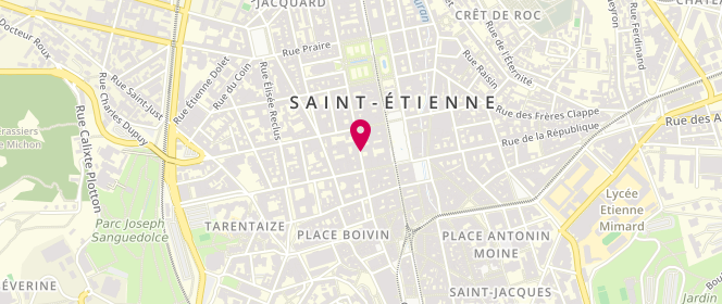 Plan de FARIZON Brigitte, 19 Rue de la Résistance, 42000 Saint-Étienne