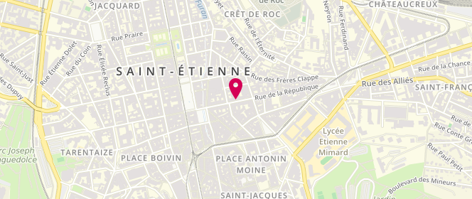 Plan de ALEXANDRESCU Ozana, 11 Rue de la Republique, 42000 Saint-Étienne