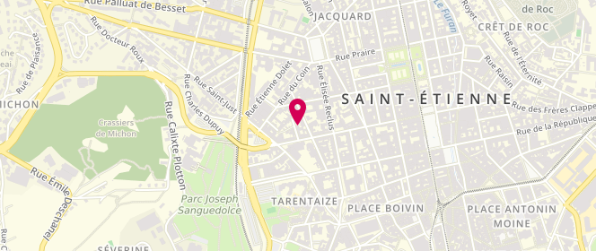 Plan de JAMOT Christine, 6 Rue de la Paix, 42000 Saint-Étienne