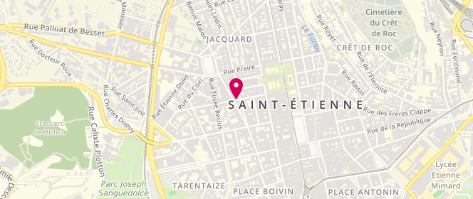 Plan de PROTTE Augustin, 18 Rue d'Arcole, 42000 Saint-Étienne
