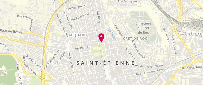 Plan de BALLIGAND Laura, 2 Rue Charles de Gaulle, 42000 Saint-Étienne