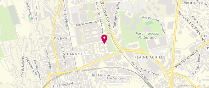 Plan de THEVENIN Jérôme, 39 Boulevard de la Palle, 42000 Saint-Étienne