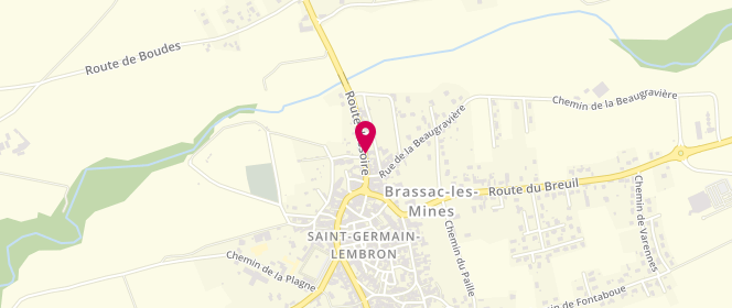 Plan de BREUIL Sandrine, 21 Route d'Issoire, 63340 Saint-Germain-Lembron