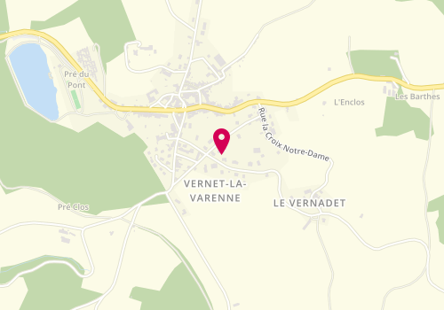 Plan de VICARD-OLAGNE Mathilde, Route Sainte Catherine, 63580 Le Vernet-Chaméane