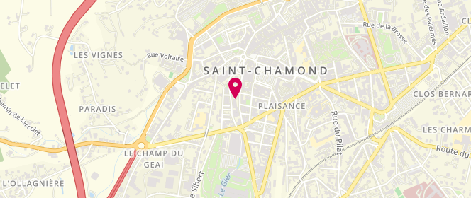 Plan de GARNIER Henri, 24 Rue Jules Duclos, 42400 Saint-Chamond