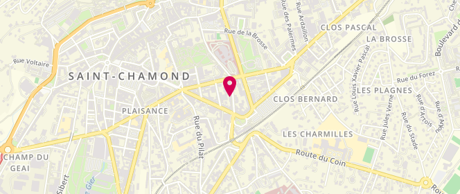 Plan de SIMON-MOMEGE Béatrice, 12 Rue Dugas Montbel, 42400 Saint-Chamond