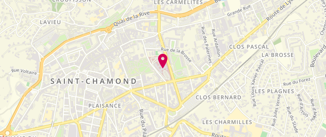 Plan de LEMAN Mélanie, 19 Rue Victor Hugo, 42403 Saint-Chamond