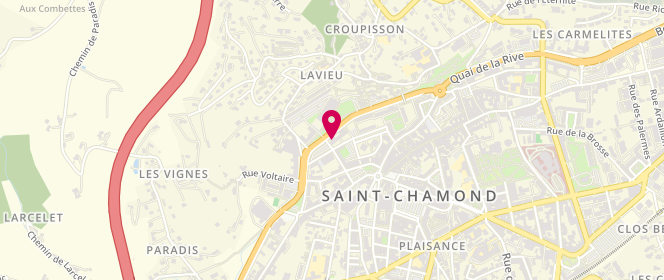 Plan de PONCELET-JASSERAND Elodie, 17 Bis Boulevard Waldeck Rousseau, 42400 Saint-Chamond