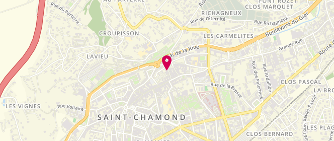 Plan de DE JAUREGUIBERRY Hubert, 9 Rue Ventefol, 42400 Saint-Chamond