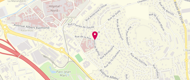 Plan de BOURGIS Julie, 9 Bis Rue de la Piot, 42276 Saint-Priest-en-Jarez