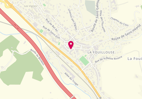 Plan de DE MATOS Laurent, 5 Place Jovin Bouchard, 42480 La Fouillouse