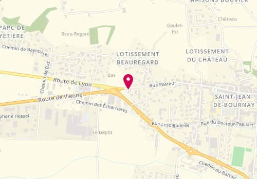 Plan de BONSACQUET Jérémie, 37 Rue Pasteur, 38440 Saint-Jean-de-Bournay