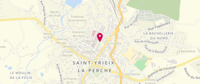 Plan de NADALON Sylvie, Place du President Paul Magnaud, 87500 Saint-Yrieix-la-Perche