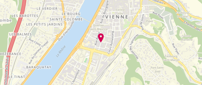 Plan de BRET-MARCADAL Florence, 24 Place de la Republique, 38200 Vienne