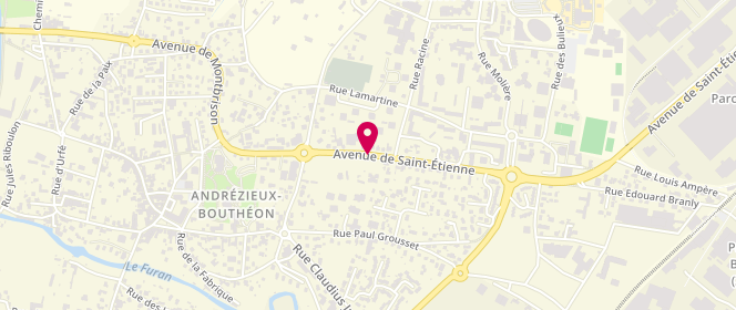 Plan de SERVOZ Jacques, 10 Avenue de Saint Etienne, 42160 Andrézieux-Bouthéon