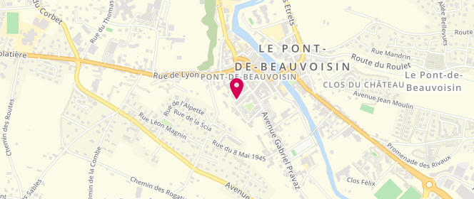 Plan de BOUVROT Emmanuelle, 15 Place du Professeur Trillat, 38480 Le Pont-de-Beauvoisin