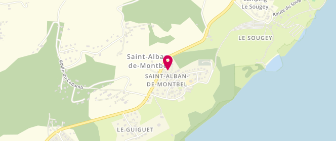 Plan de PALIS Géraldine, 72 Rue des Colombettes, 73610 Saint-Alban-de-Montbel
