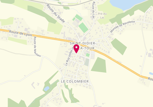 Plan de GONIN Jean Paul, 16 Route de l'Eglise, 38110 Saint-Didier-de-la-Tour